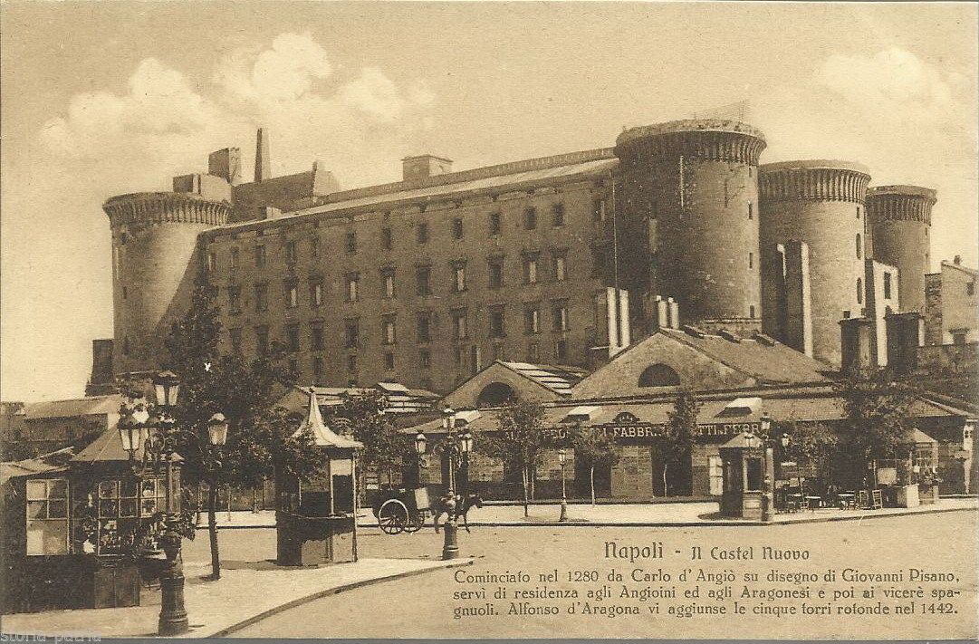Cartolina Antica Castel Nuovo, Napoli (anni '20), Edizione Brunner