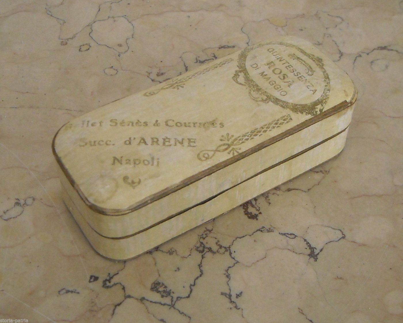 Scatola Antica Profumeria Bellet Senes Courmes Napoli, Primo '900