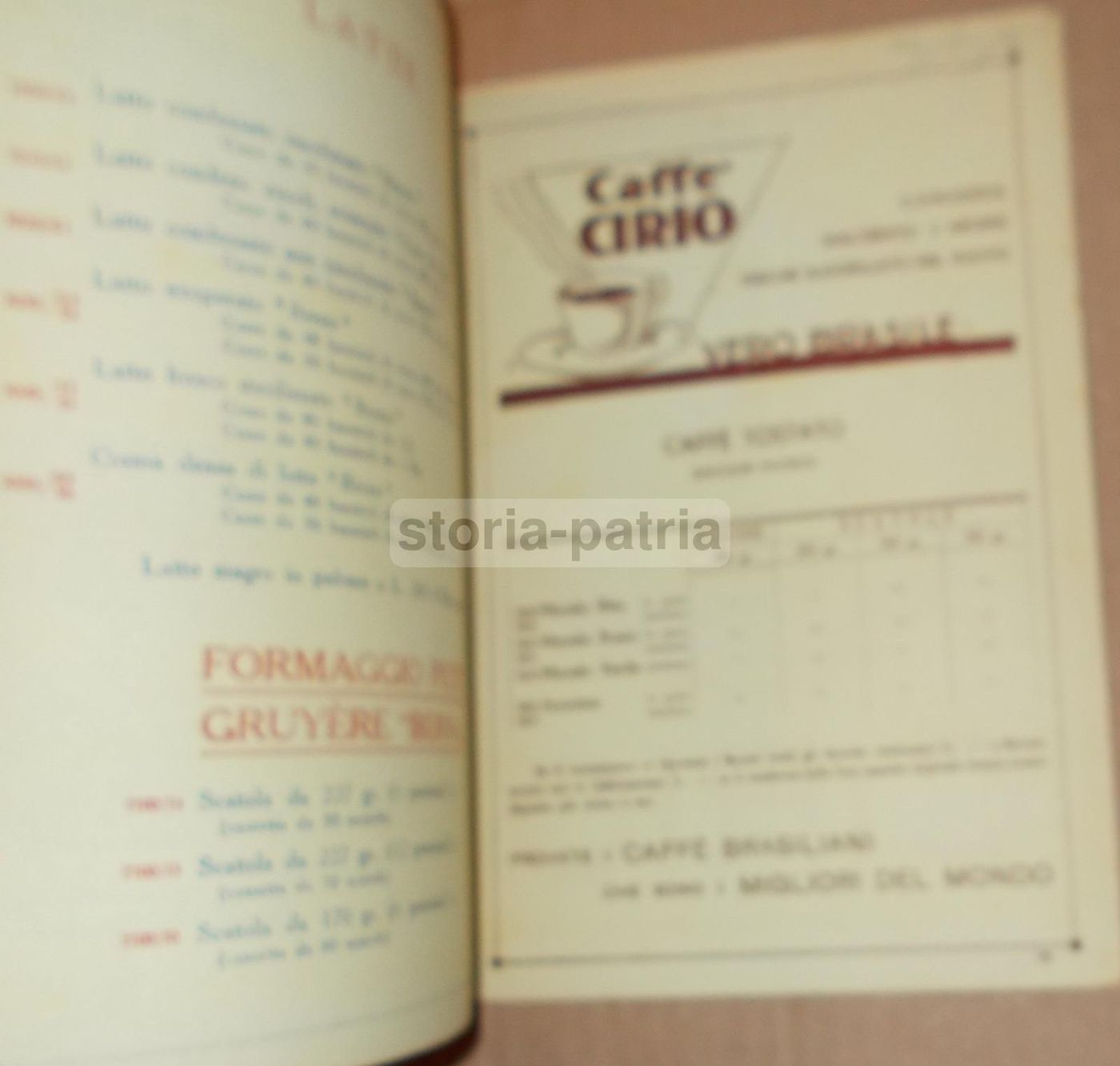 Listino Cirio Napoli 1950: Conserve Alimentari, Legumi E Frutta