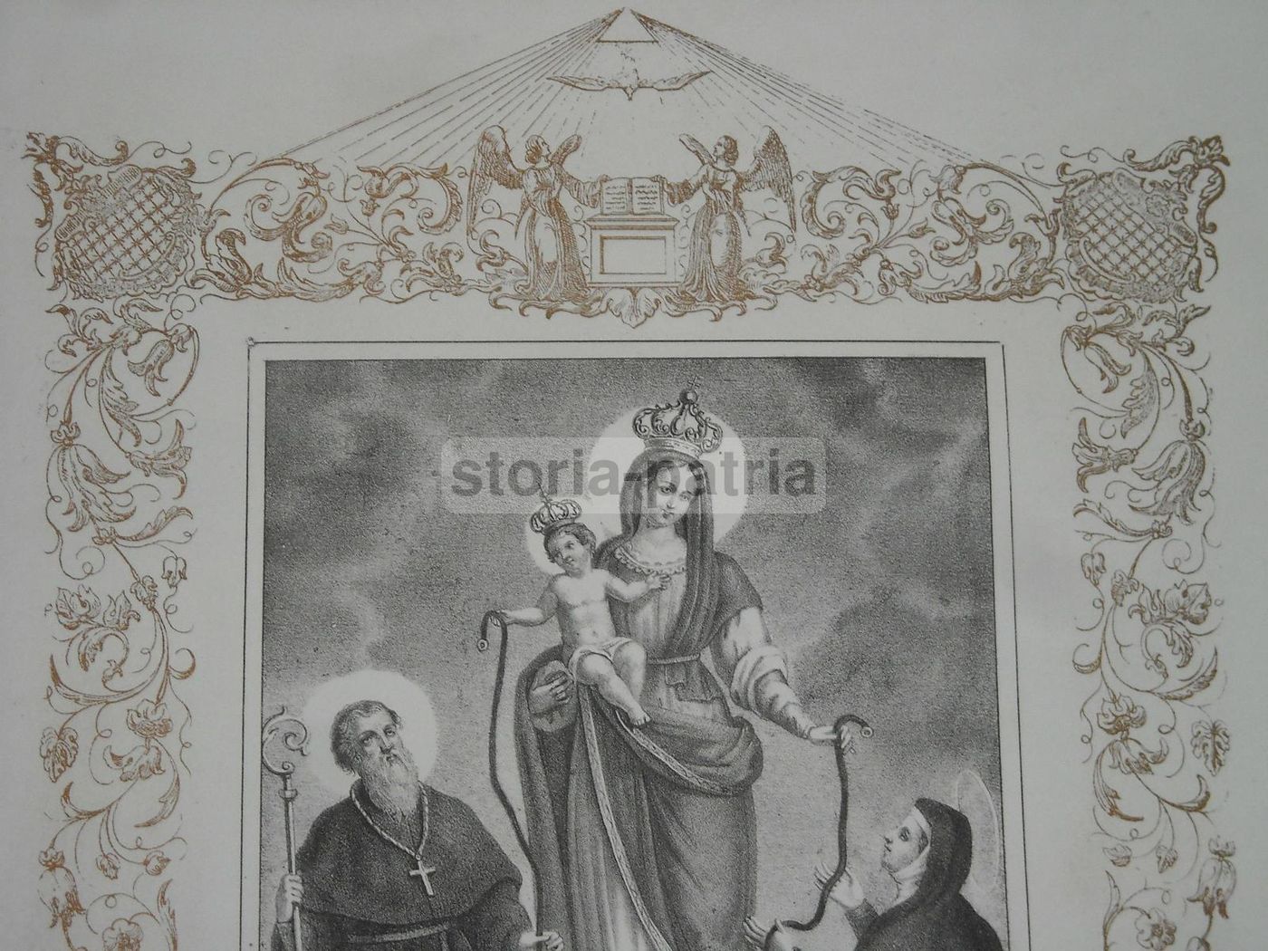 Madonna Della Cintura Con Sant'Agostino E Santa Monica, Napoli, XIX Secolo