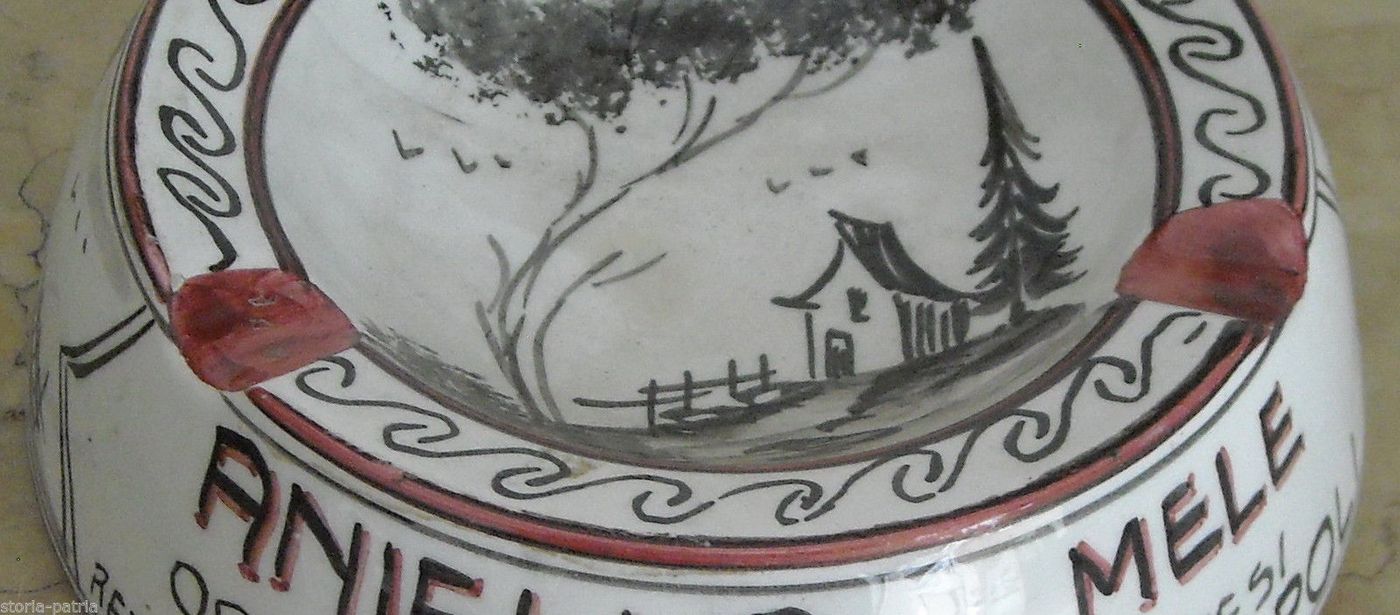 Posacenere Pubblicitario Aniello Mele Napoli, Ceramica Casucci