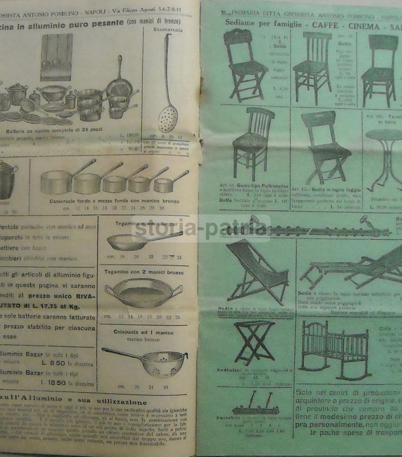 Catalogo Storico Ferramenta Pomicino Napoli Primo Novecento