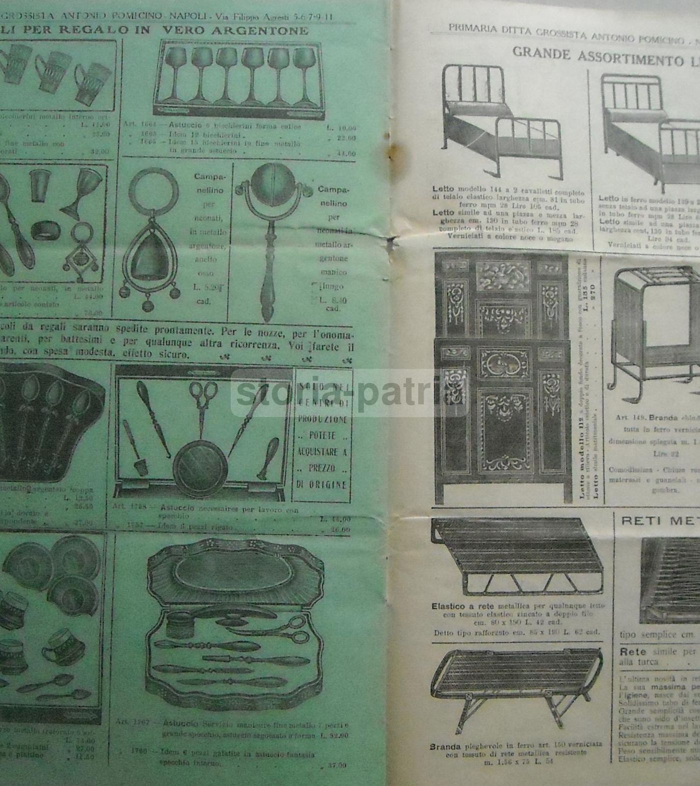 Catalogo Storico Ferramenta Pomicino Napoli Primo Novecento