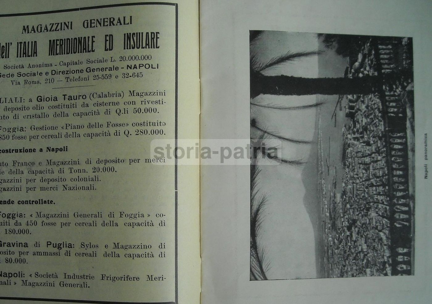 Guida Turistica Napoli 1935. Treni Popolari, Tramvie, Ferrovie