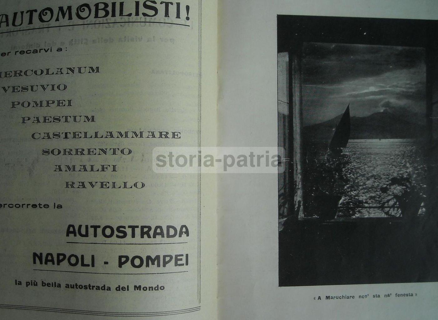 Guida Turistica Napoli 1935. Treni Popolari, Tramvie, Ferrovie