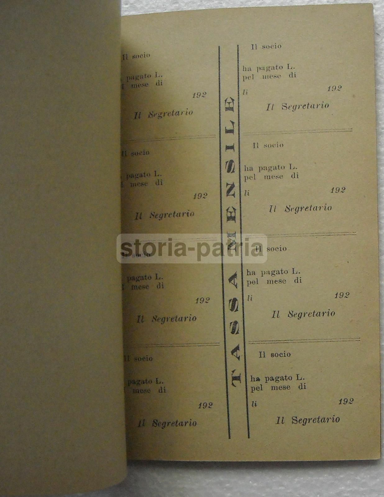 Lega Di Resistenza Panettieri Napoli, Statuto Originale Del 1900