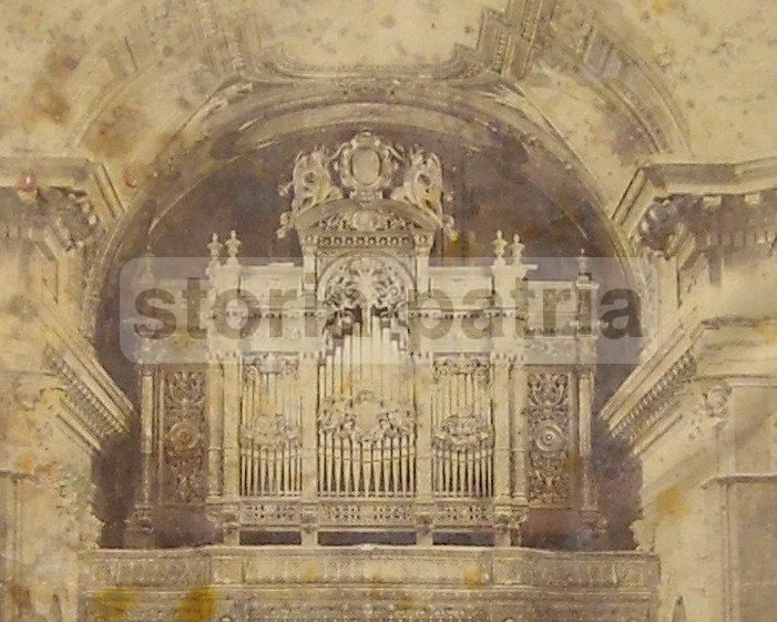 Antica Fotografia Organo Chiesa Napoli Francesco Pesce Fine 800