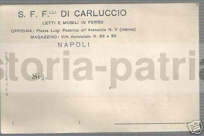 Cartolina Pubblicitaria Antica F.lli Di Carluccio, Napoli, Anni '20
