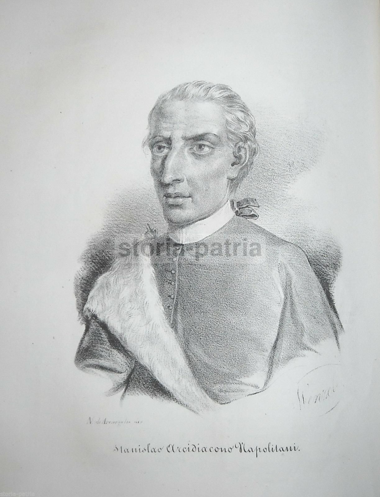 Stanislao Arcidiacono Napolitani, Litografia Wenzel, 1840 Circa, Napoli