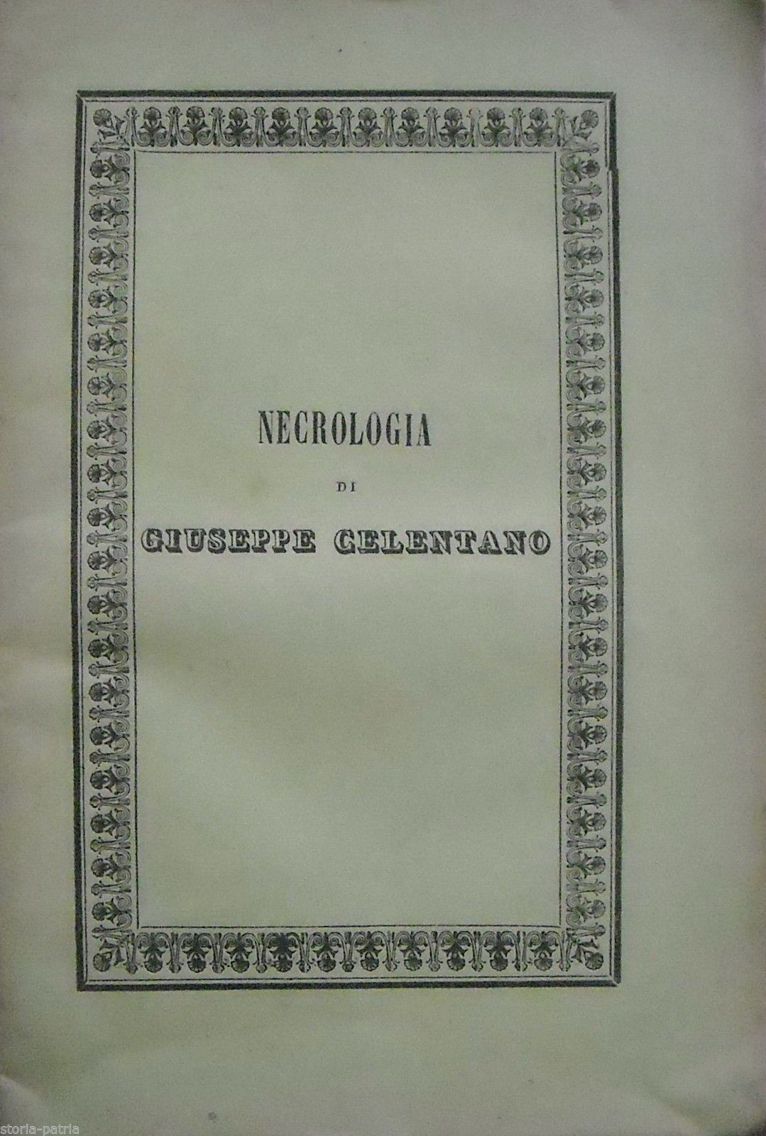 Necrologio Di Giuseppe Celentano (1840)   Giurista Napoletano