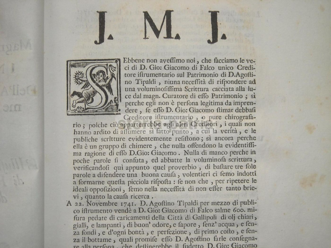 Dissertazione Giuridica Di Falco Tipaldi, Gallipoli E Napoli, 1744