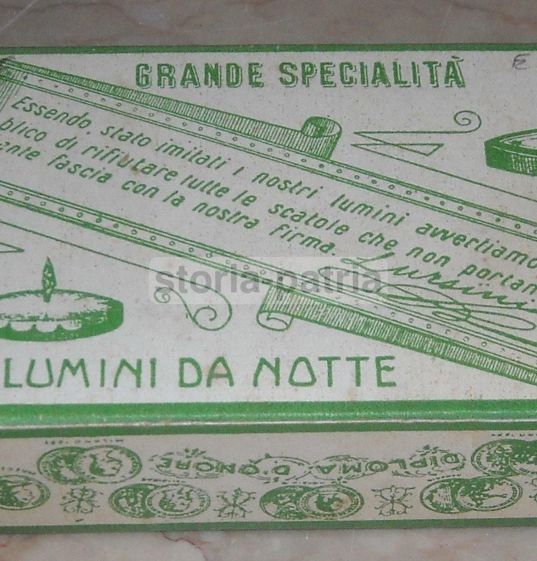 Astuccio Pubblicitario Lumini Ursini Napoli Stemma Savoia Anni '20