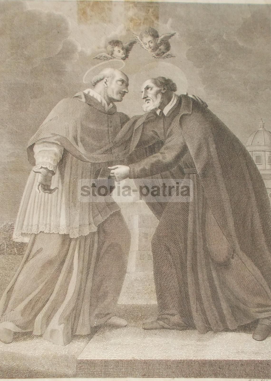 Stampa Devozionale S. Filippo Neri E S. Carlo Borromeo, Luigi Aloja