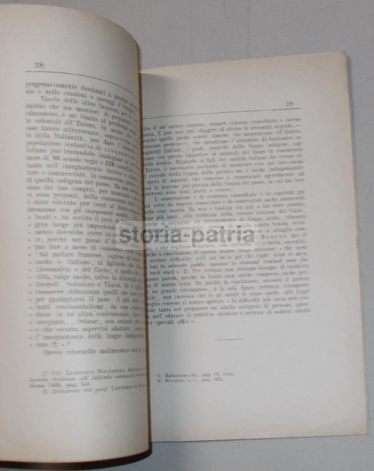 Cocchia   Le Finalità Dell'Insegnamento Coloniale E L'Avvenire Dell'Istituto Orientale   Napoli, 1908
