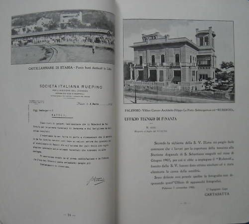Catalogo Lamberger Ruberoid Napoli 1913 Isolanti Edilizia Illustrato