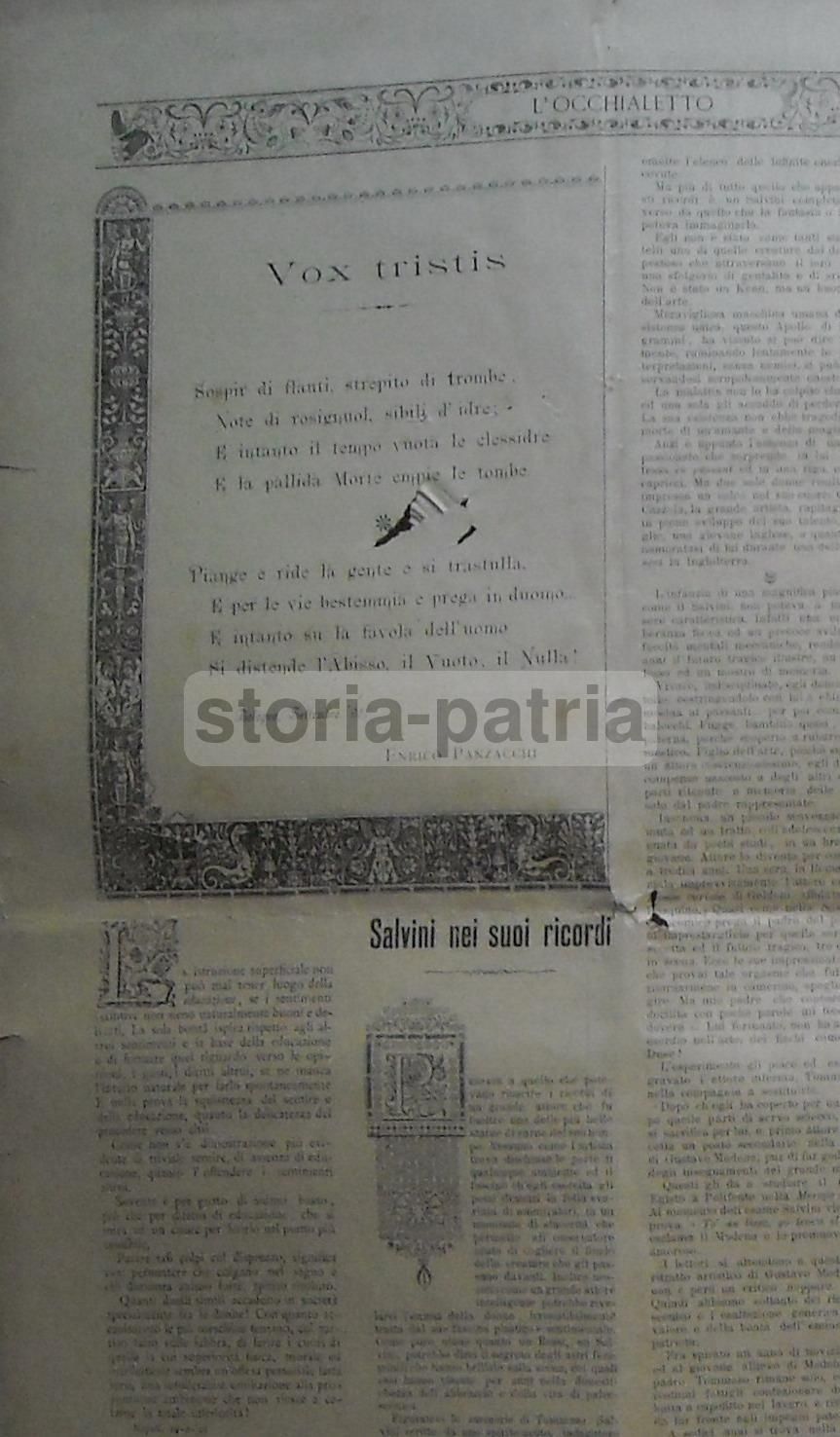 L'Occhialetto (1895): Rivista Artistica, Letteraria E Mondana Napoletana