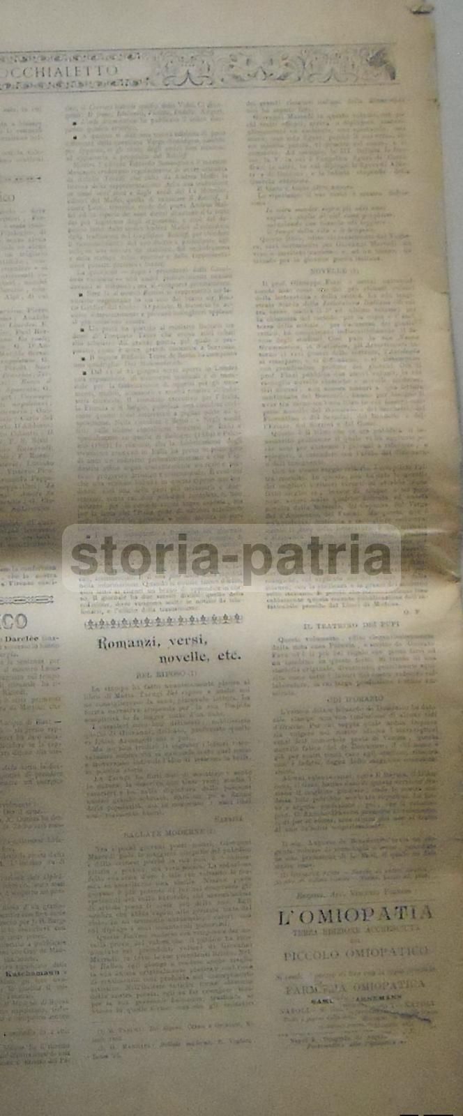 L'Occhialetto 1895: Rivista Artistica, Letteraria E Mondana Di Napoli