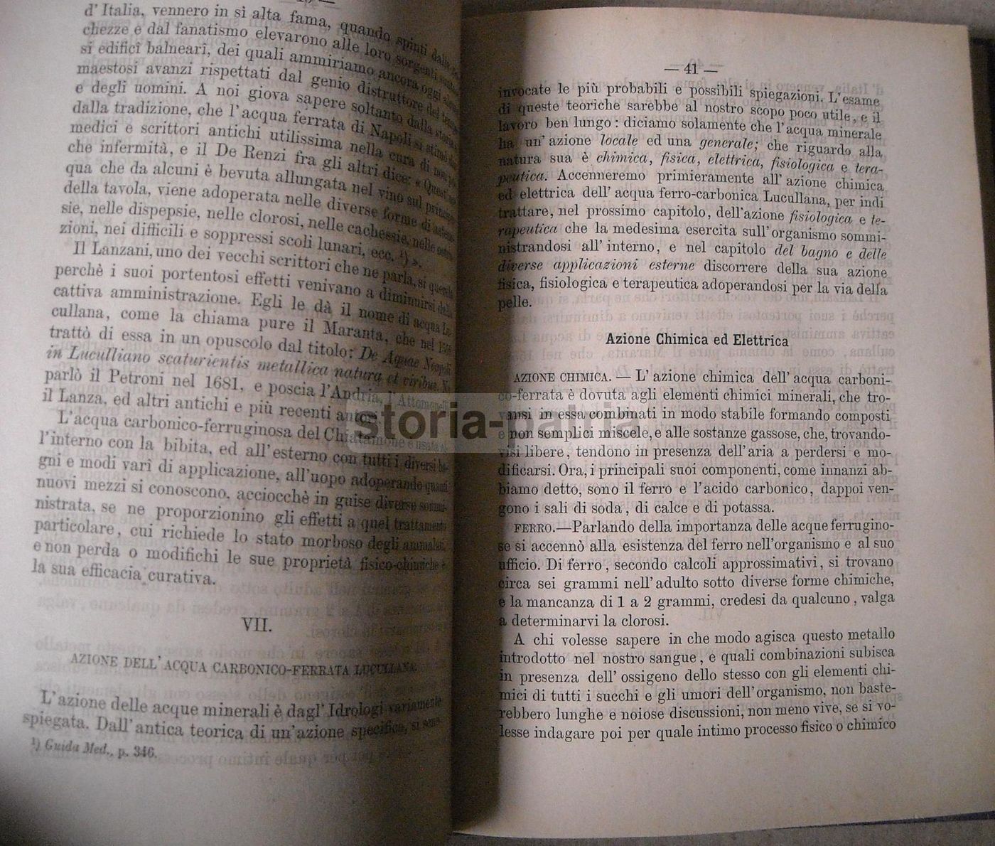 Guida Medica Acque Lucullane Chiatamone Napoli Romanelli 1879