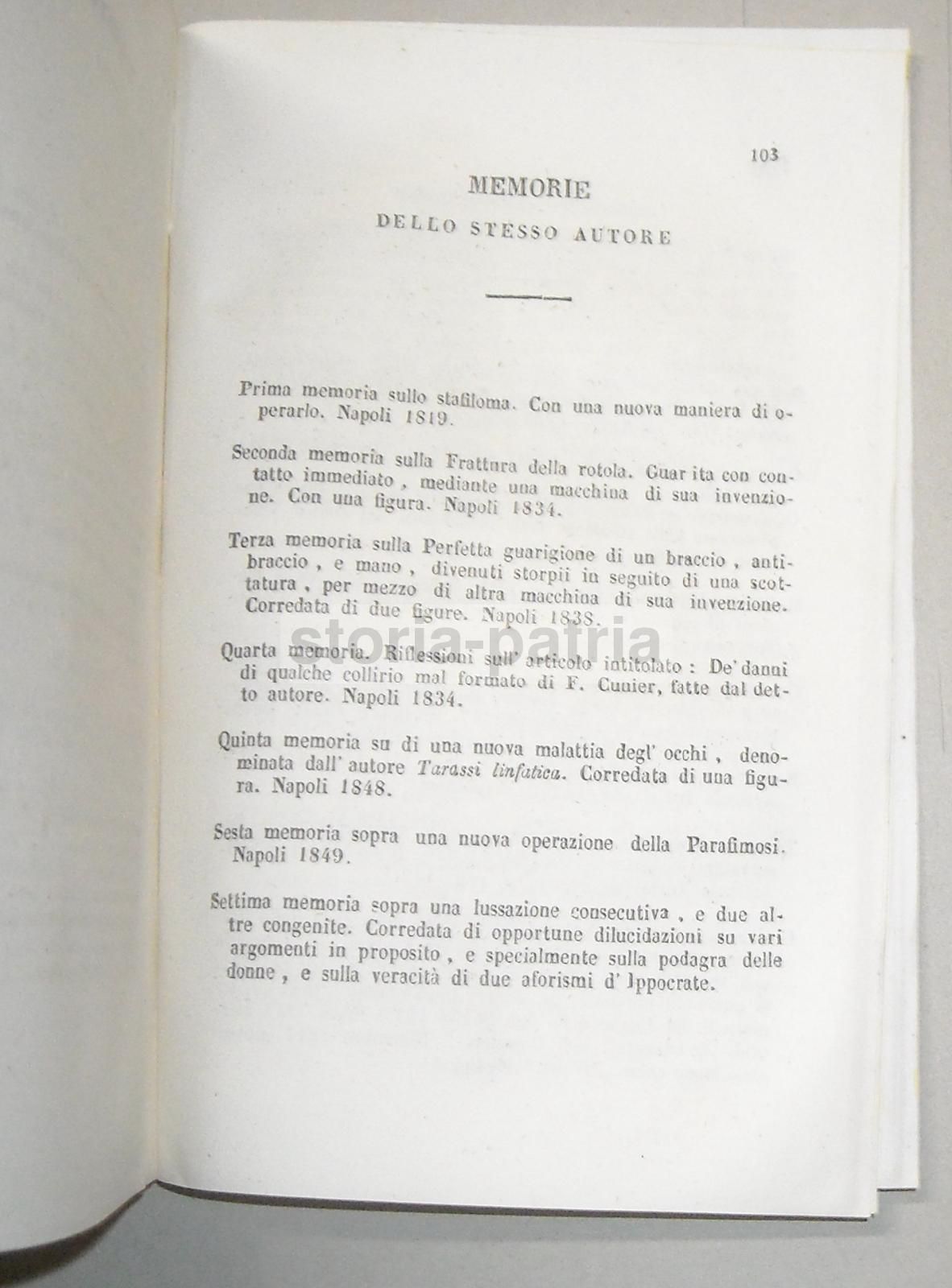 Bonparola, Lussazione Consecutiva, Napoli, 1853, Ortopedia E Medicina