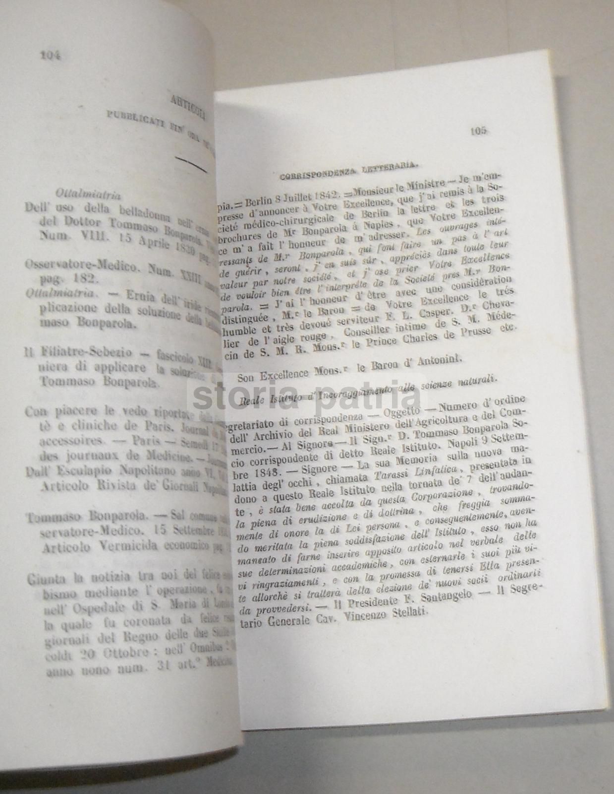 Bonparola, Lussazione Consecutiva, Napoli, 1853, Ortopedia E Medicina