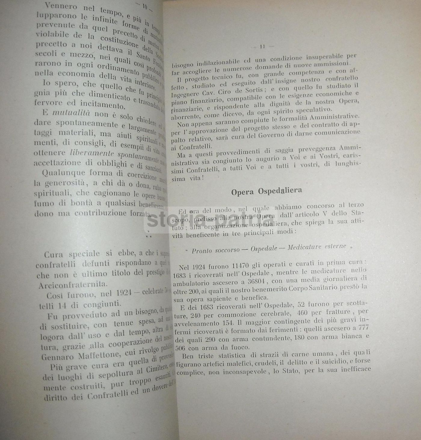 Relazione Carelli: Arciconfraternita Della Santissima Trinità Dei Pellegrini, Napoli 1925