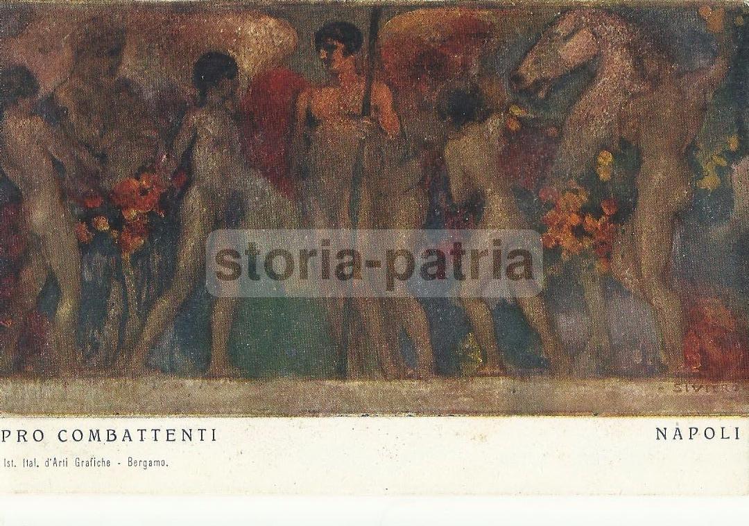 Cartolina Napoli Grande Guerra, Siviero Pro Combattenti, Anni '20