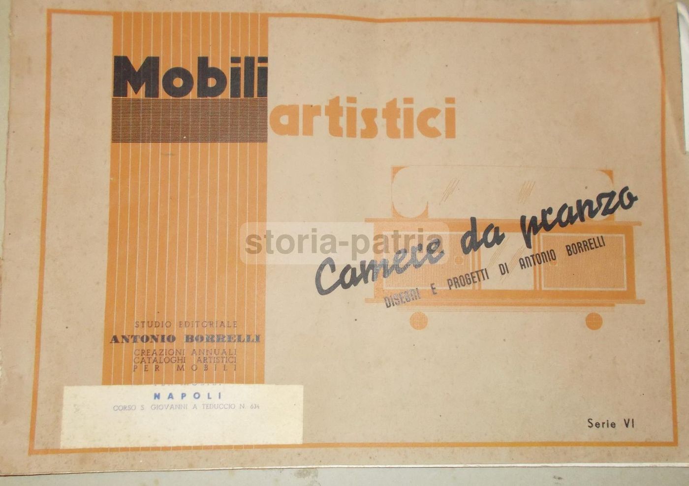 Catalogo Mobili Borrelli Napoli Anni '30 '50 Sale Da Pranzo Epoca