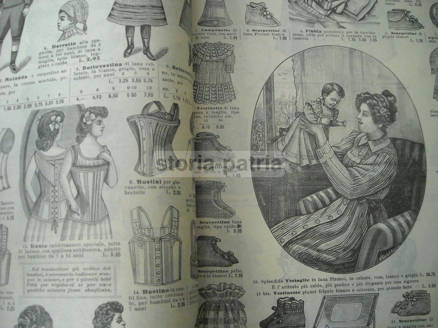 Catalogo Moda Bambini Napoli 1909 R. Finzi Abbigliamento Vintage
