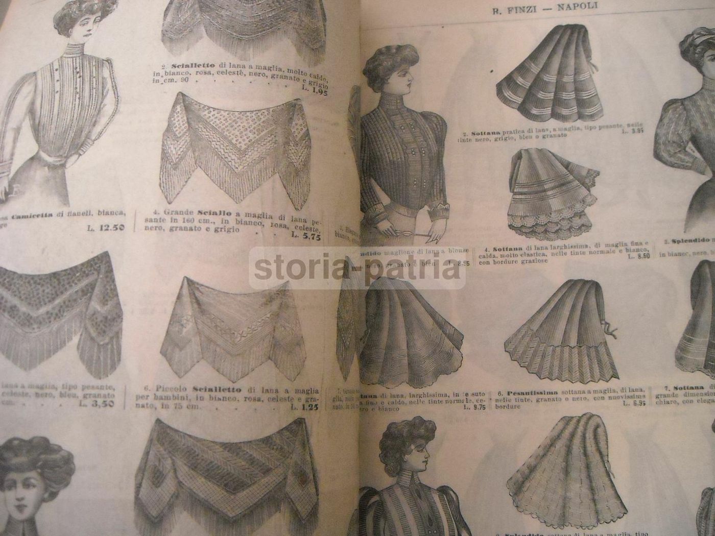 Catalogo Moda Bambini Napoli 1909 R. Finzi Abbigliamento Vintage