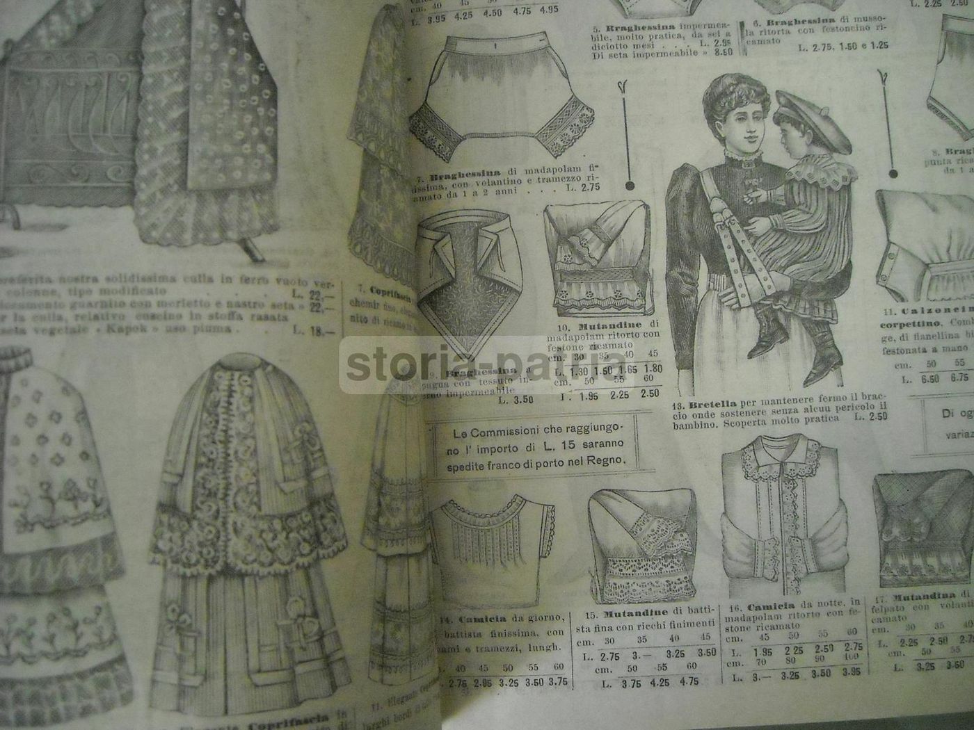 Catalogo Moda Bambini Napoli 1909 R. Finzi Abbigliamento Vintage