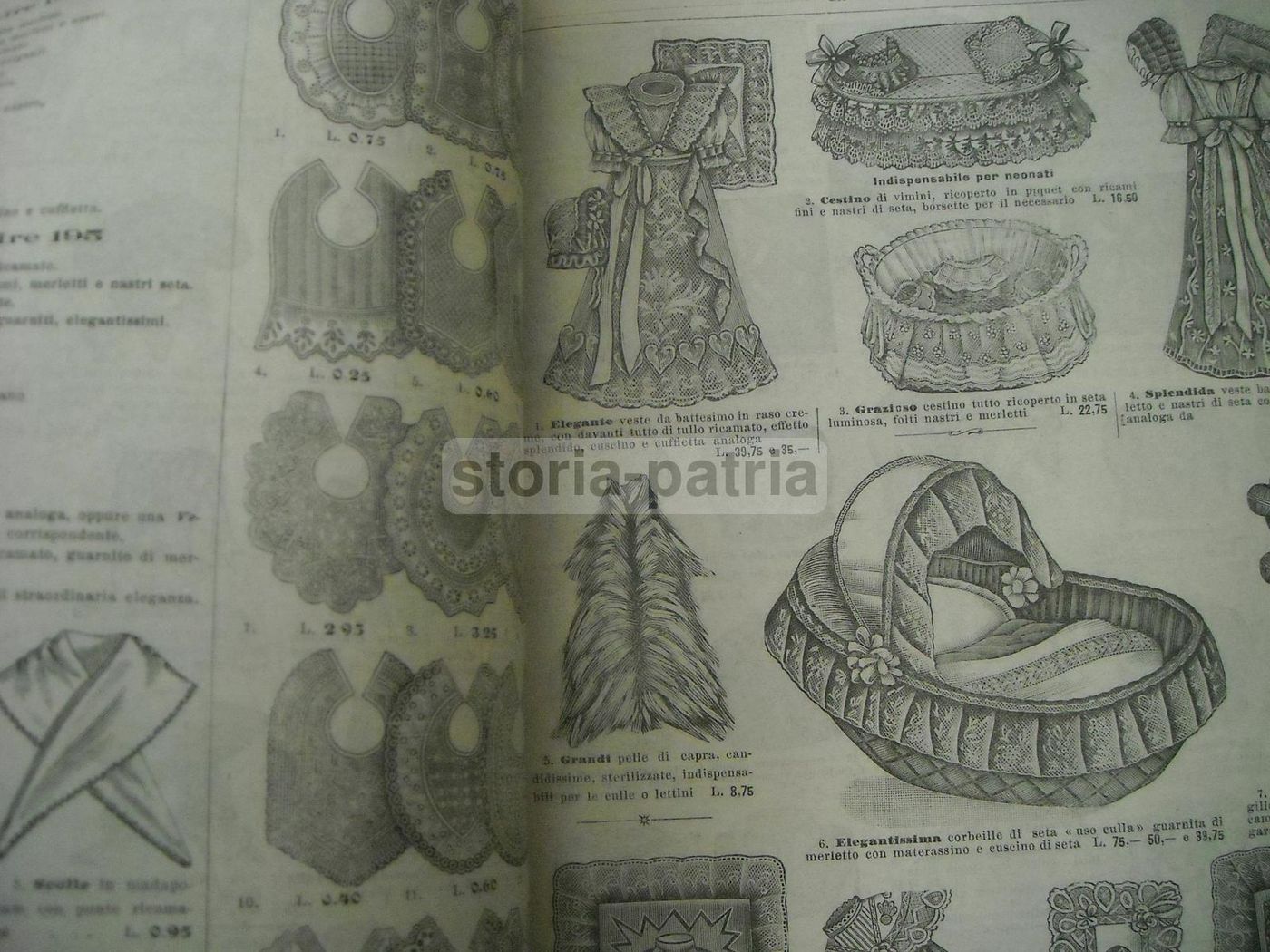 Catalogo Moda Bambini Napoli 1909 R. Finzi Abbigliamento Vintage