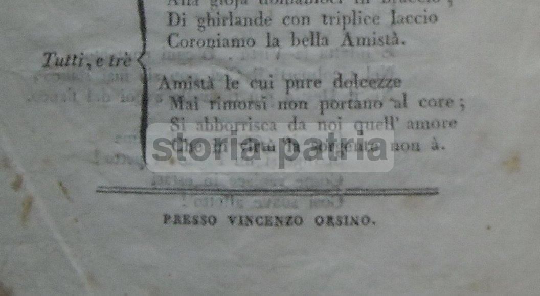 Il Ritorno: Cantata A Tre Voci, Conti E Caracciolo, Napoli, 1813