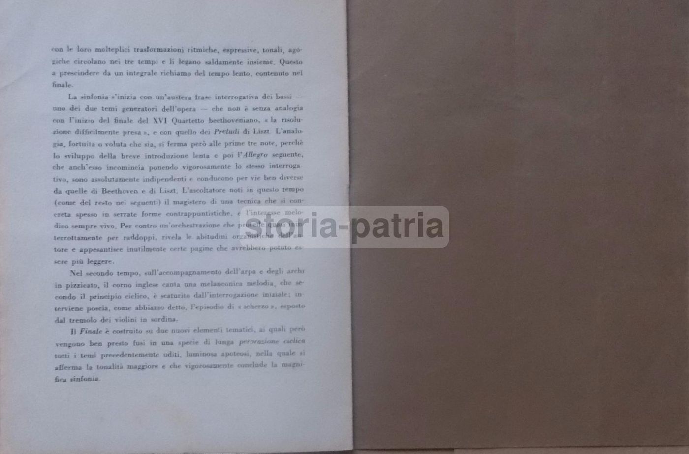 Programma Concerto Karl Schuricht, Napoli 1942: Respighi, Wagner, Franck