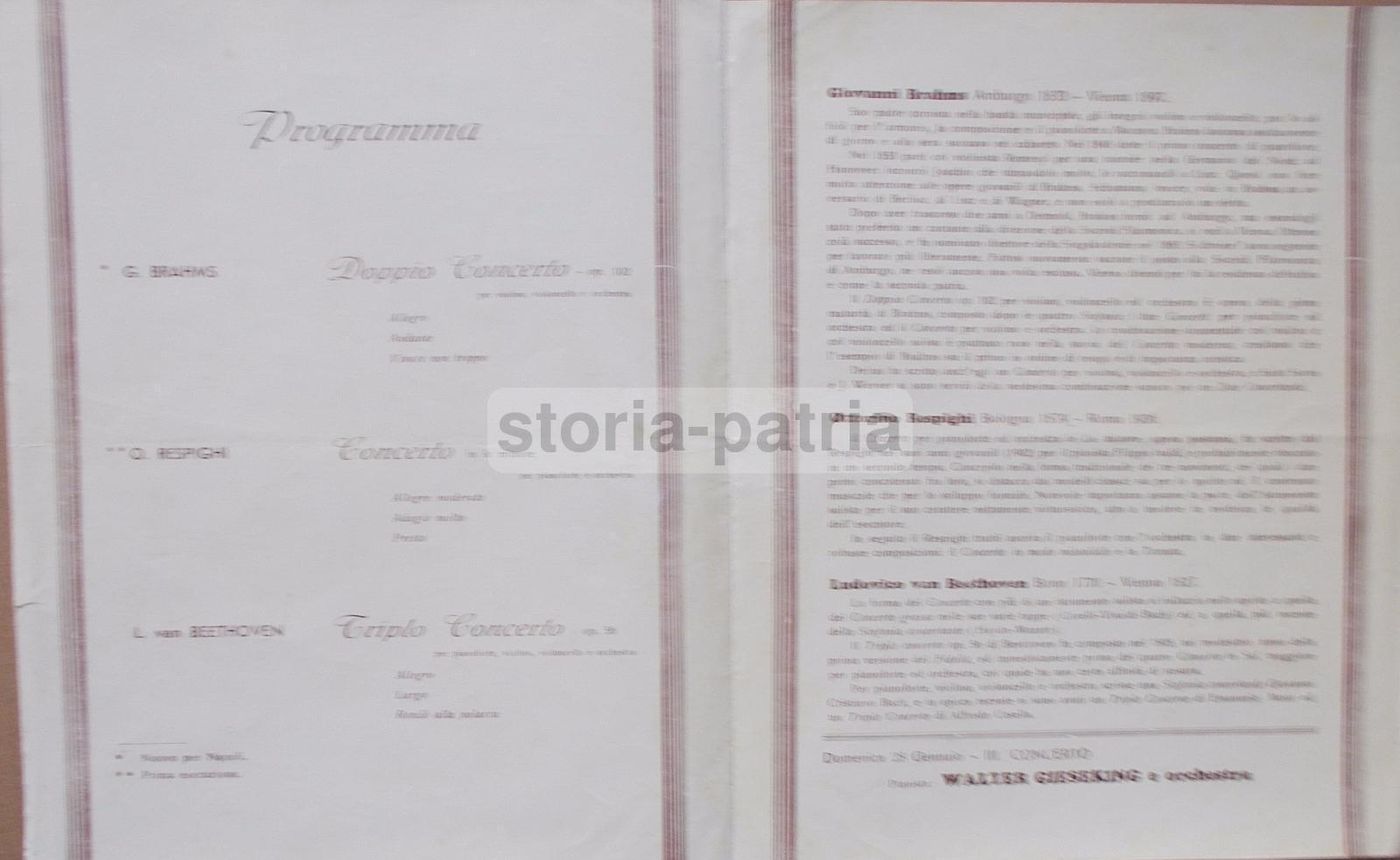 Programma Concerti Associazione Scarlatti, Napoli 1940, Santoliquido