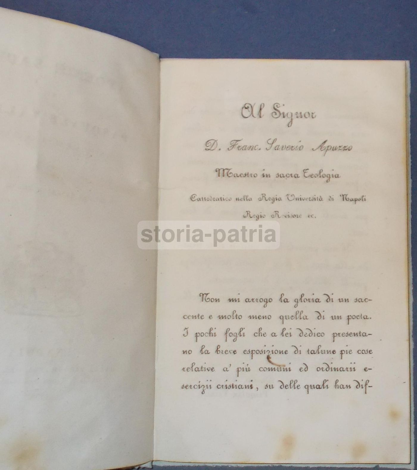 Poesie Sacre Di Pasquale Vallesi. Napoli, 1838. Edizione Originale Rara.