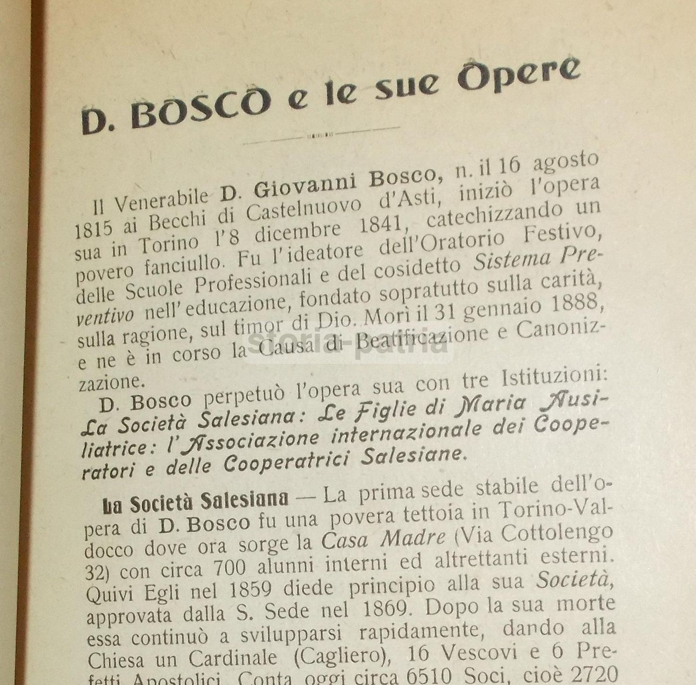 Il Sogno Di Don Bosco: Il Sistema Educativo Salesiano, Napoli 1925