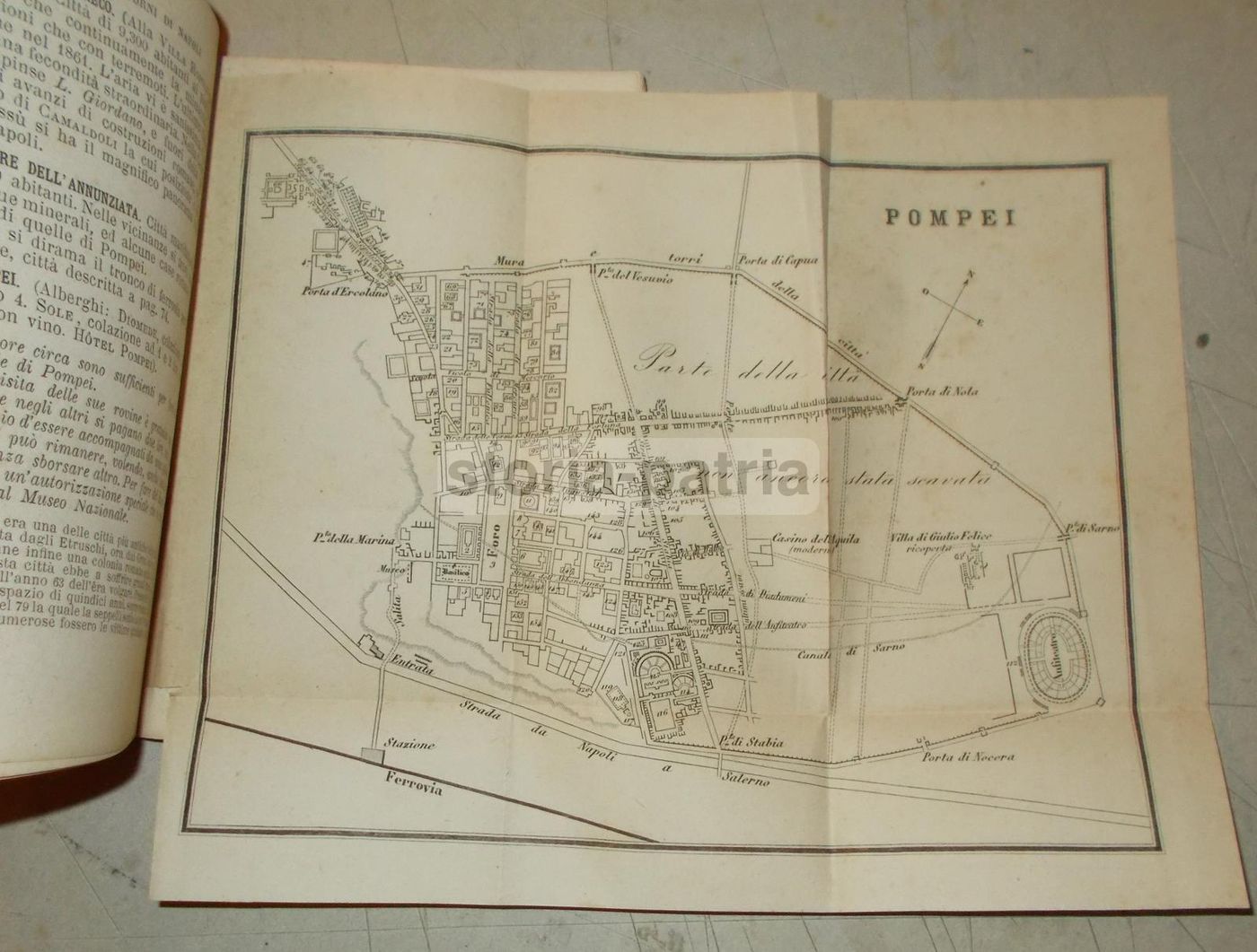 Guida Napoli Fine '800: Pompei, Vesuvio, Capri, Ischia, Salerno. Sacchi.