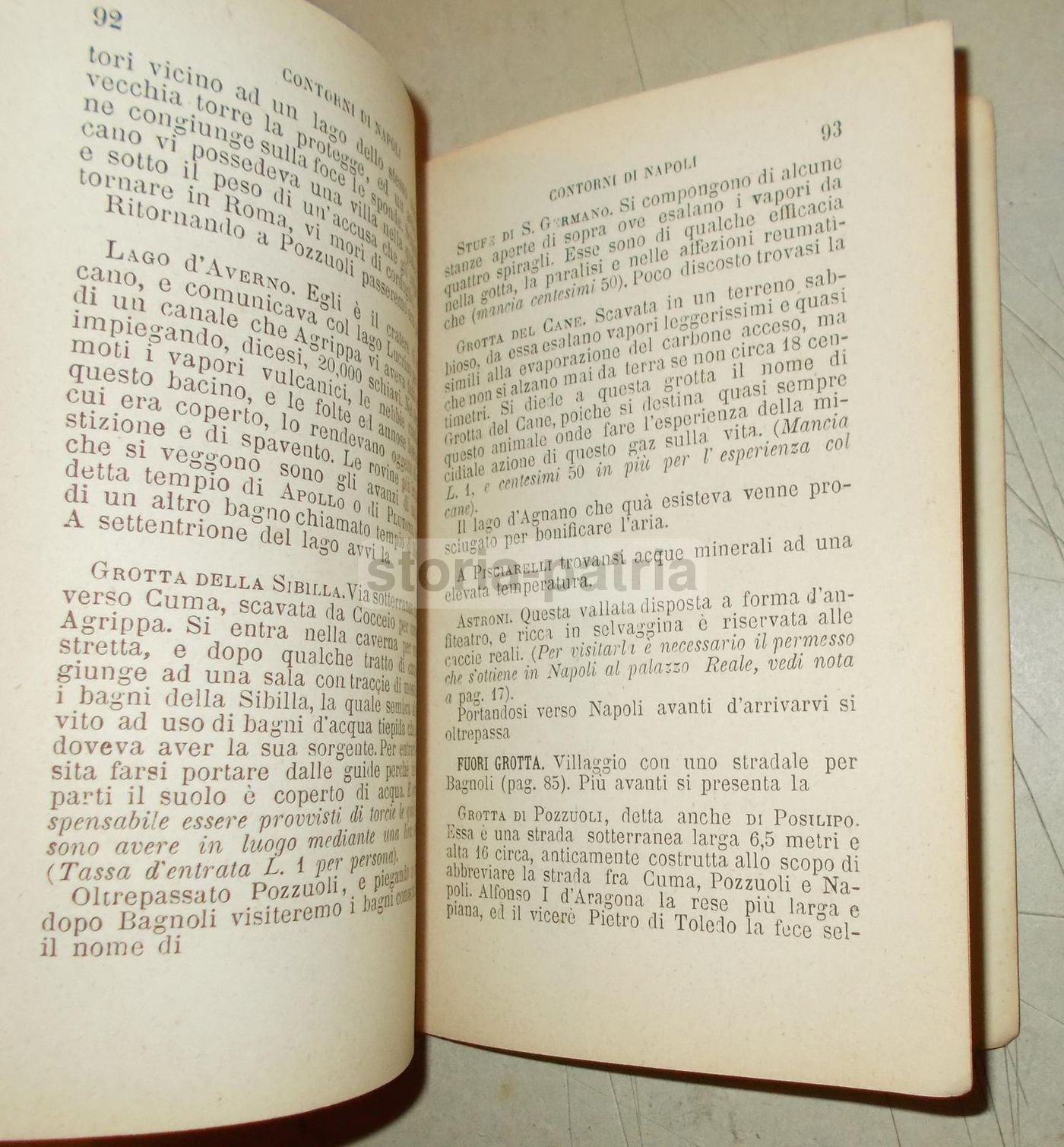 Guida Napoli Fine '800: Pompei, Vesuvio, Capri, Ischia, Salerno. Sacchi.