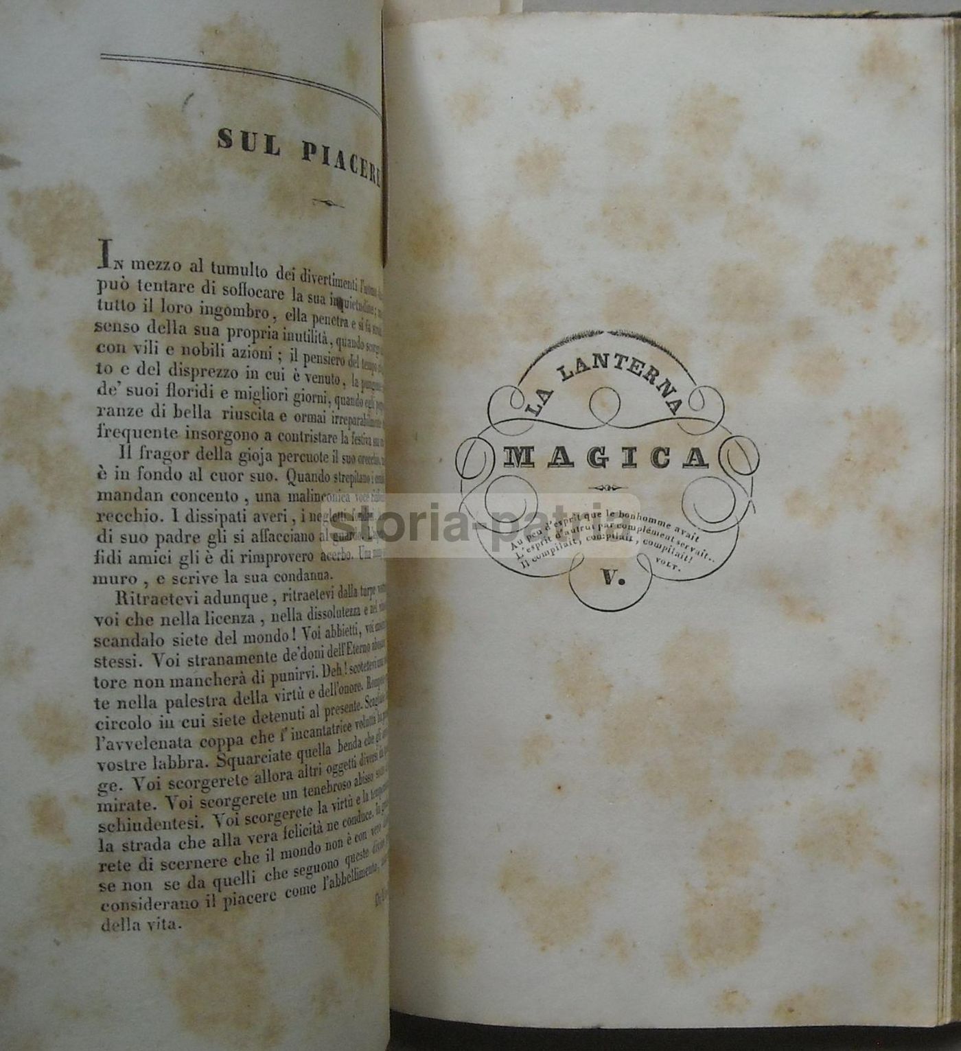 La Lanterna Magica: Napoli 1837, Brigantaggio, Pulcinella, Bisaccia
