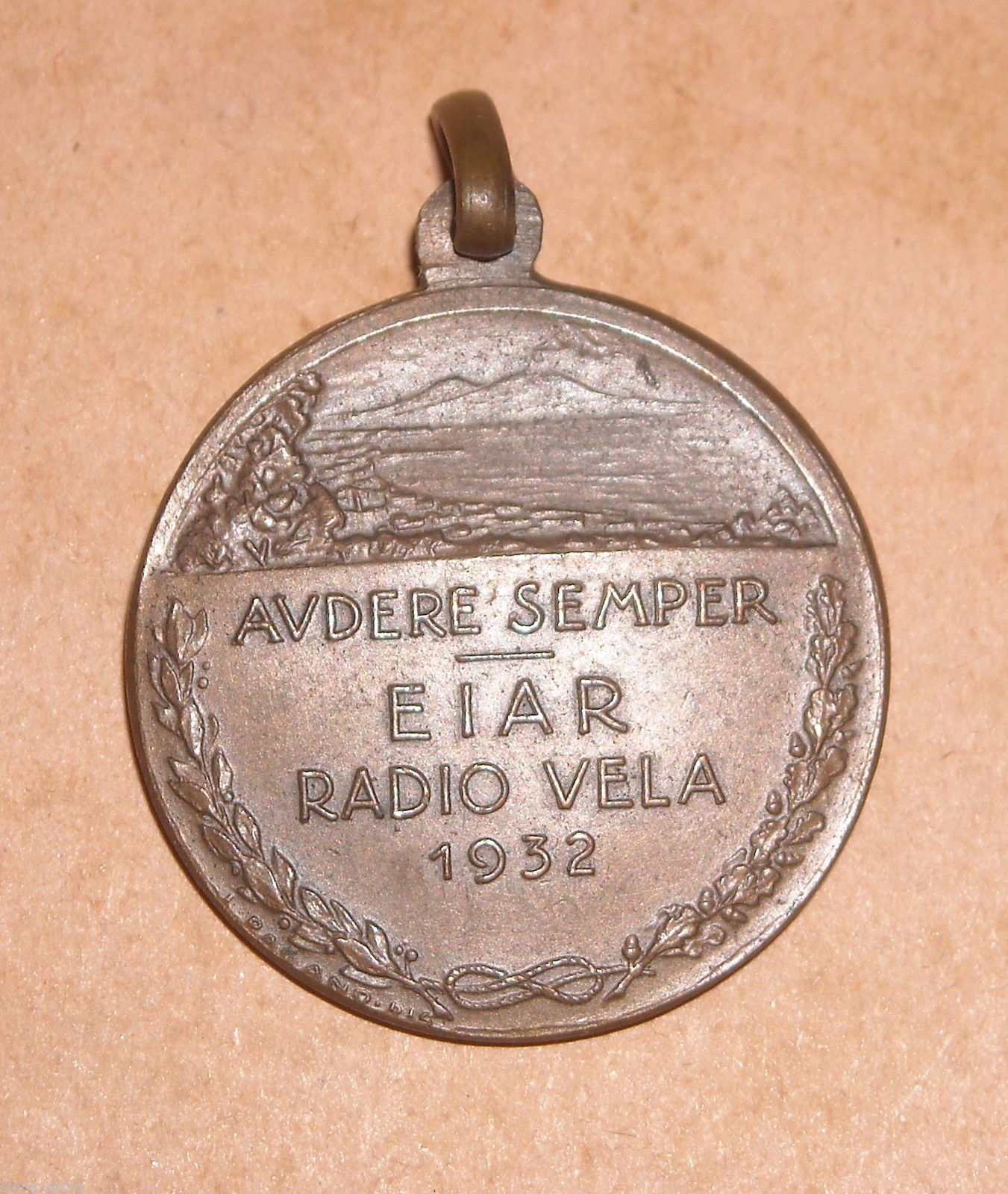 Medaglia Eiar Radio Vela Napoli 1932 Circolo Nautico Giovinezza