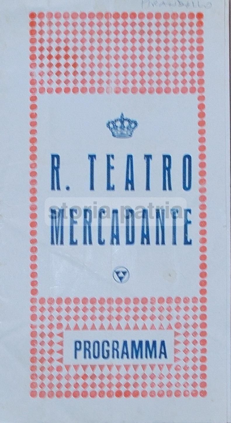 Programma Teatro Mercadante Napoli: Enrico IV Di Pirandello Con Ruggero Ruggeri