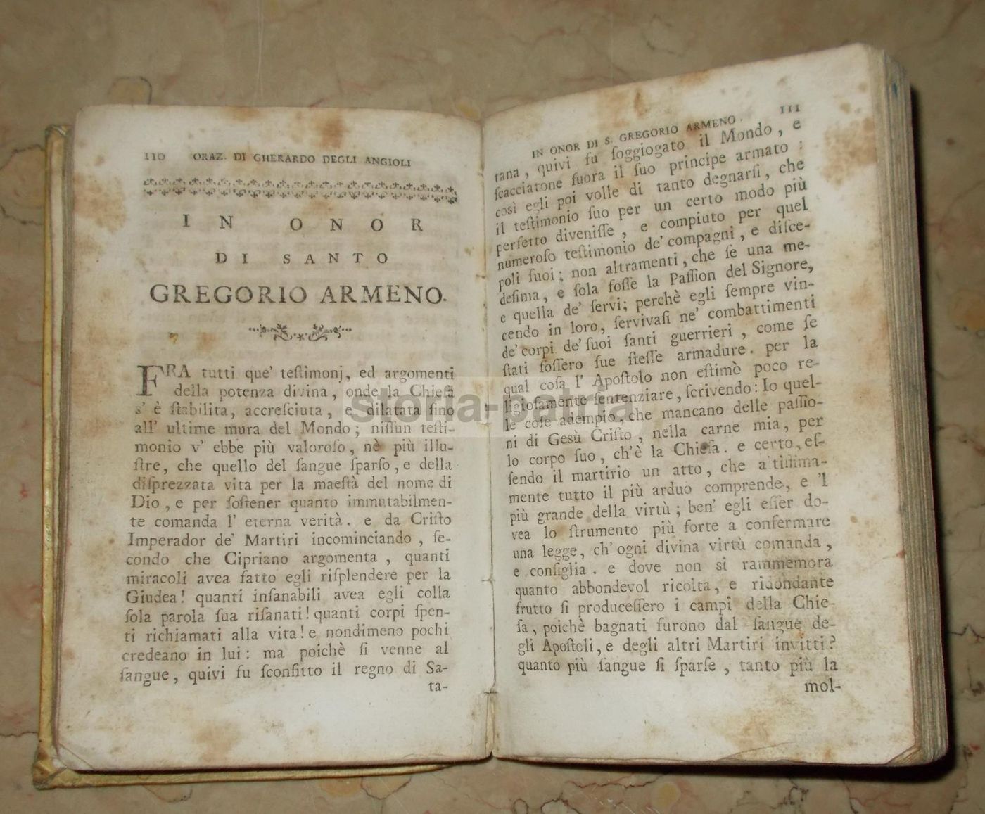 Orazioni Di Gherardo De Angelis, Napoli 1781: Terremoto Ed Edizione Rara