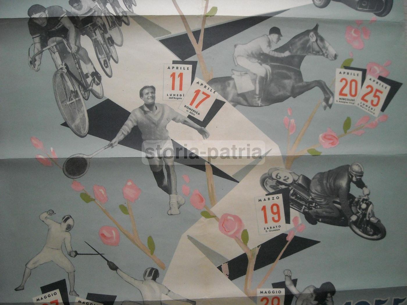 Manifesto Primavera Napoletana Sport 1955, Parisio, Napoli, Ciclismo