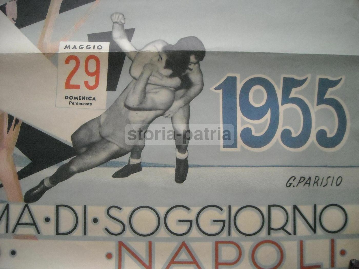 Manifesto Primavera Napoletana Sport 1955, Parisio, Napoli, Ciclismo