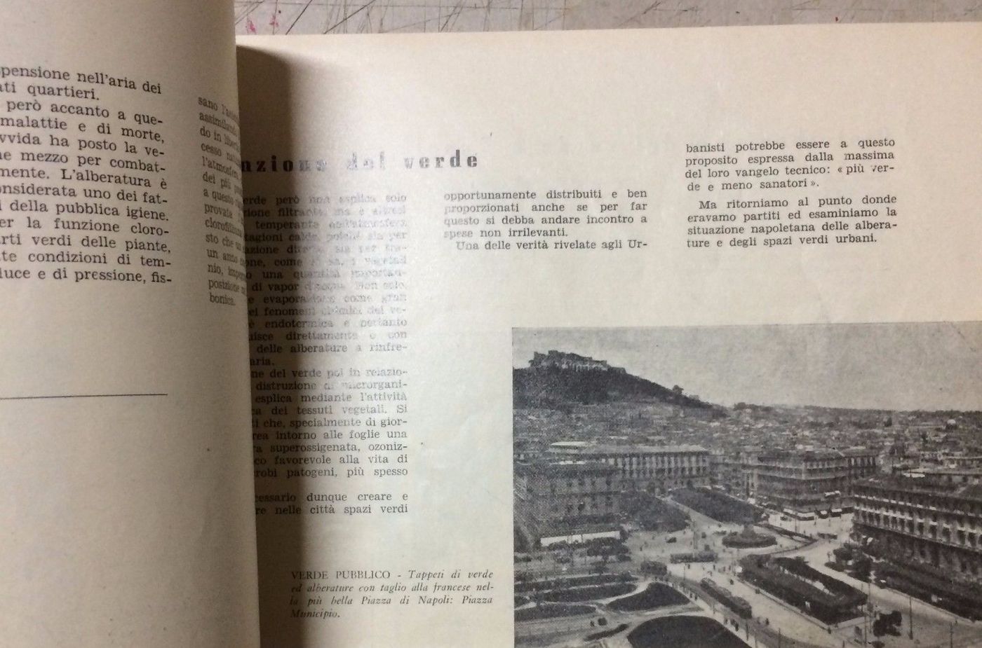 Il Problema Del Verde A Napoli, Domenico Andriello, 1948