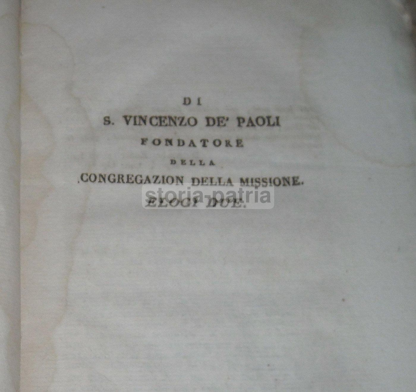 Elogi Sacri Di Evasio Leone, 1831 Napoli, San Filippo Neri E San Vincenzo De' Paoli