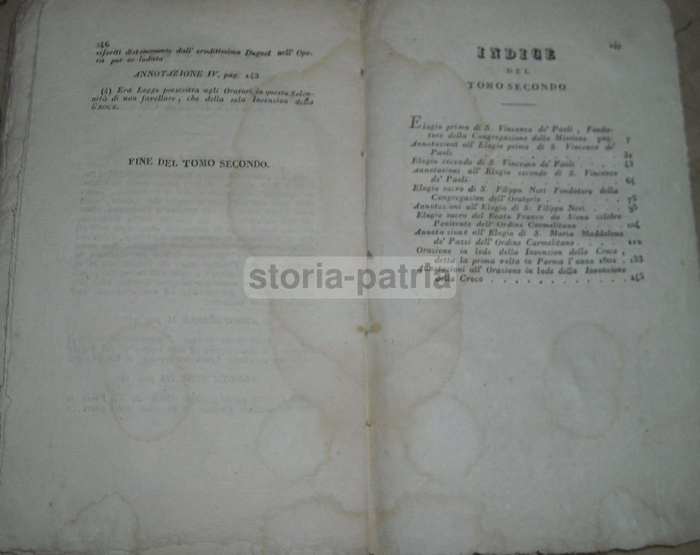 Elogi Sacri Di Evasio Leone, 1831 Napoli, San Filippo Neri E San Vincenzo De' Paoli