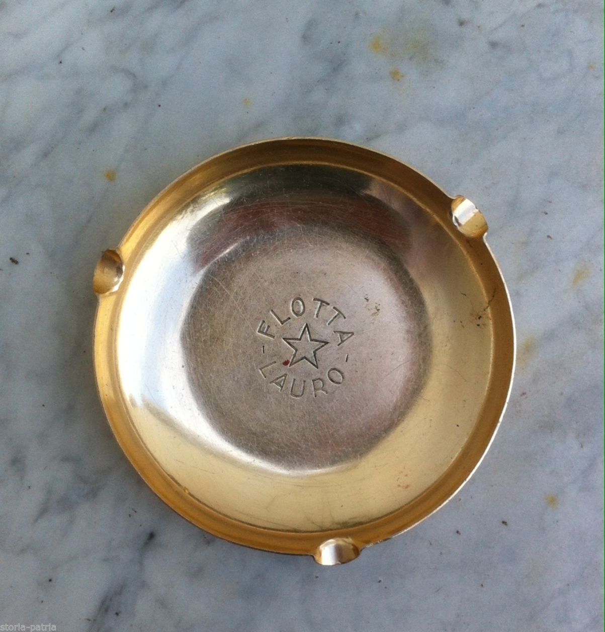 Posacenere Vintage Flotta Lauro Anni '50 '60 Pubblicitario