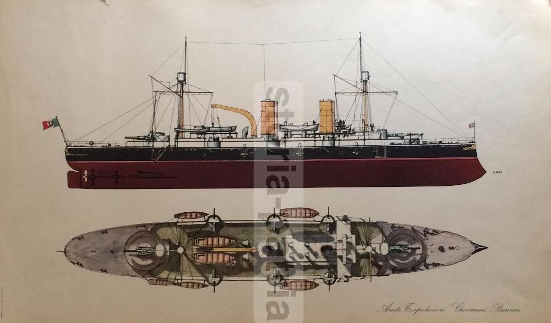 Stampa Torpediniere Ariete Giovanni Bausan Della Marina Militare Italiana