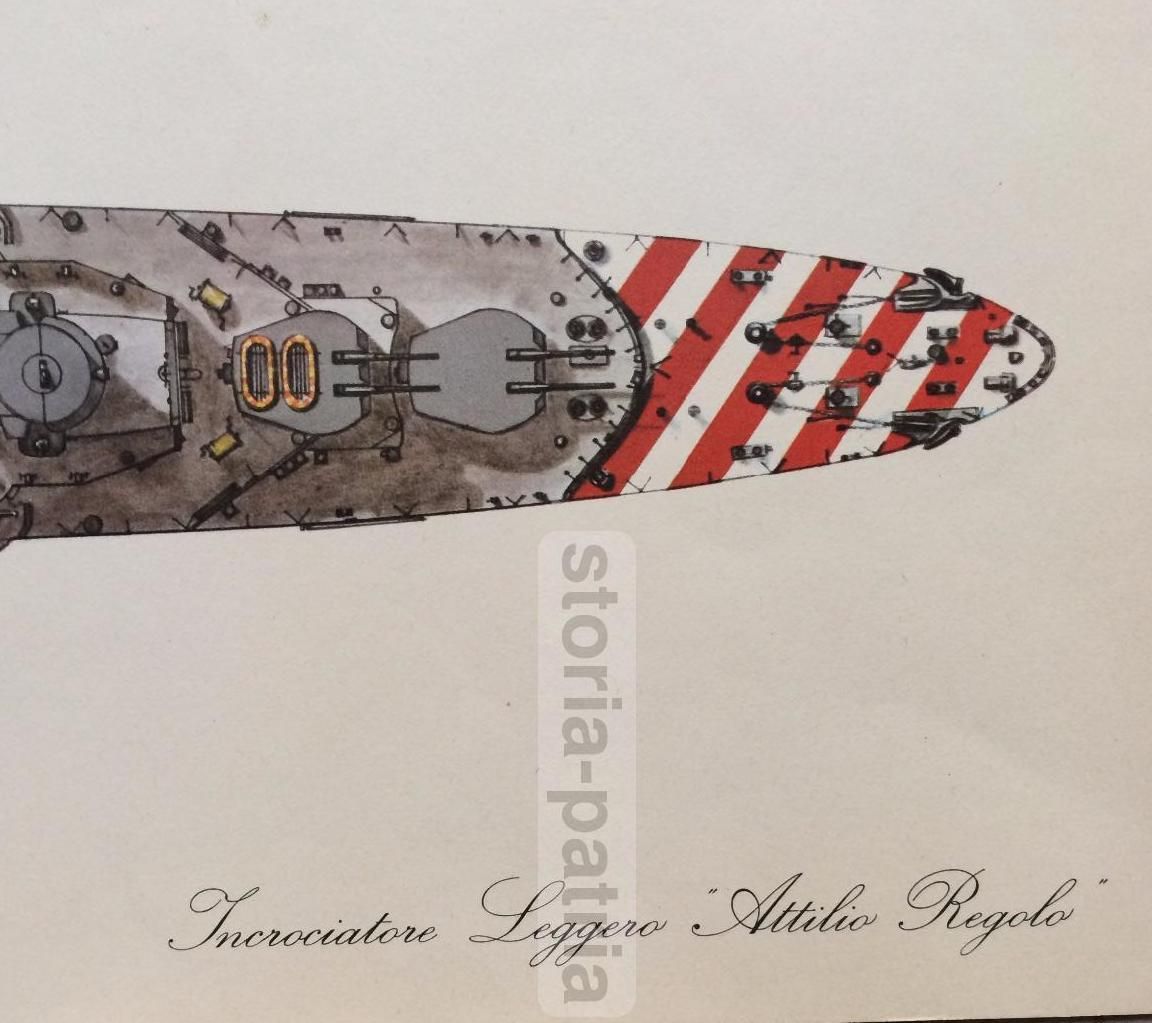 Incrociatore Leggero Attilio Regolo   Stampa d'Epoca